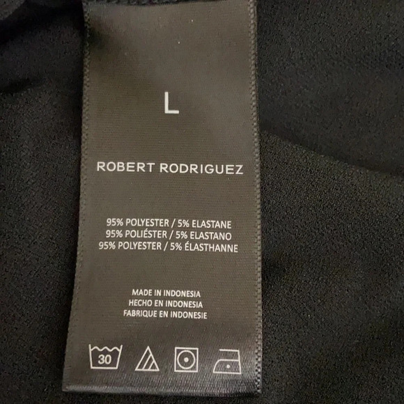 Robert Rodriguez June Dress in Smudge Black - LG - Picture 8 of 9